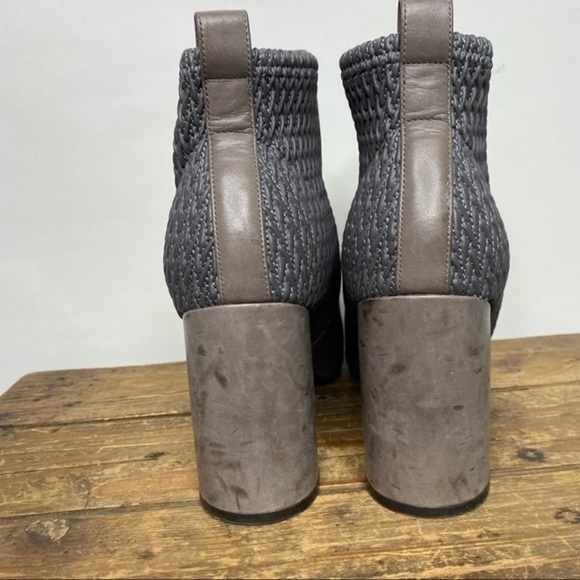 Cole Haan Aylin Grey Textured Leather Ankle Booties - Picture 4 of 9